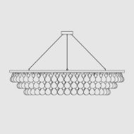 Picture of ARCTIC PEAR CHANDELIER OVAL