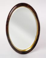 Picture of OVAL MIRROR, PARCHMENT