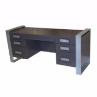 Picture of DK-06B DESK (1 FILE DRAWER & 2 BOX DRAWERS ON EACH SIDE & 1 CENTRAL PENCIL DRAWER)