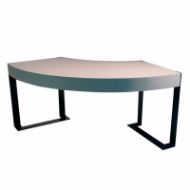Picture of DK-95 DESK ARC SHAPED - WITH STRAIGHT GRAIN TABLE TOP