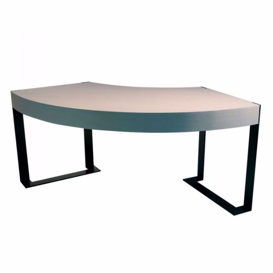 Picture of DK-95 DESK ARC SHAPED - WITH STRAIGHT GRAIN TABLE TOP