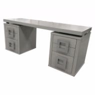 Picture of DK-128A DESK (TWO SMALL PEDESTALS, DESK TOP FULL LENGTH)