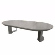 Picture of DT-86E ROUND DINING/CONFERENCE TABLE WITH RECESSED TABLE APRON WITH EXTENSION AND ONE 18" LEAF