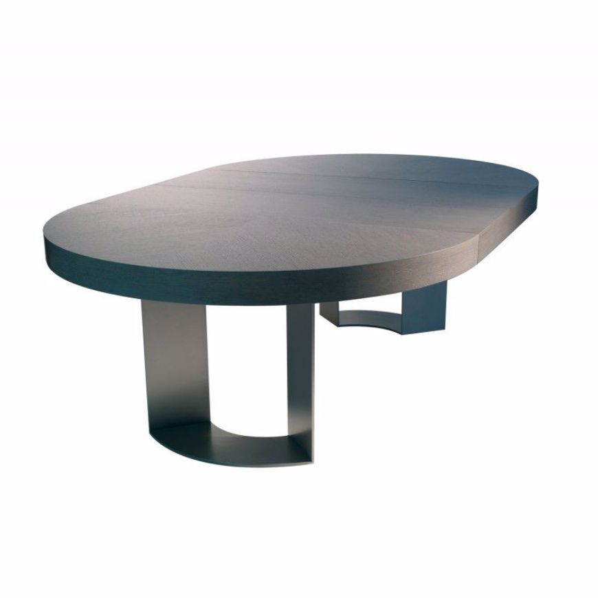 Picture of DT-86E ROUND DINING/CONFERENCE TABLE WITH 4" TABLE APRON WITH EXTENSION AND ONE 18Â€ LEAF 
