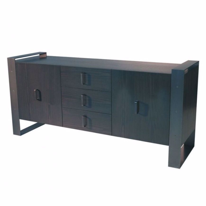 Picture of DR-06C DRESSER/BUFFET WITH CENTRAL BANK OF 3 DRAWERS AND 2 CUPBOARDS (2 DOORS) (WITH FINISHED BACK)
