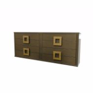 Picture of DR-129A DRESSER WITH 2 BANKS OF 4 DRAWERS