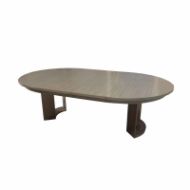 Picture of DT-86E RACETRACK DINING/CONFERENCE TABLE WITH RECESSED APRON WITH EXTENSION AND ONE 18" LEAF