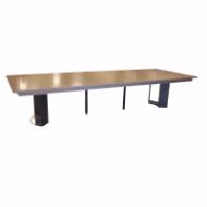 Picture of DT-86E RECTANGULAR DINING/CONFERENCE TABLE WITH RECESSED APRON WITH EXTENSION AND ONE 18" LEAF