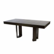 Picture of DT-166E RECTANGULAR DINING TABLE WITH 4Â€ THICK TABLE TOP OR  MODIFIED RECESSED TABLE APRON WITH EXTENSION AND ONE 18Â€ LEAF 