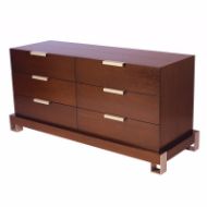 Picture of DR-76E DRESSER WITH 2 BANKS OF 3 DRAWERS (WITH FINISHED BACK)