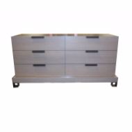 Picture of DR-76E DRESSER WITH 2 BANKS OF 3 DRAWERS (WITH FINISHED BACK)