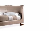 Picture of CORIUM DOUBLE BED WITH SADDLE LEATHER COVERING