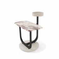 Picture of AMIRAL COFFEE TABLE IN ASH WOOD, TOP IN CRYSTAL GLASS