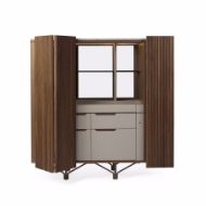 Picture of CHARLOTTE TALL CABINET IN WALNUT CANALETTO WITH DRAWERS