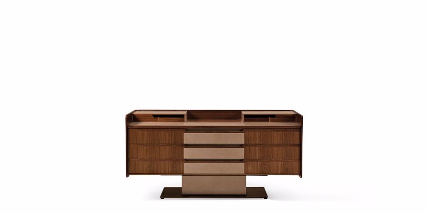 Picture of CORIUM TALL CHEST OF DRAWERS IN WALNUT CANALETTO