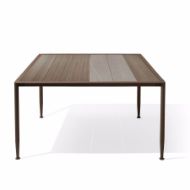 Picture of GEA TRAY RECTANGULAR TABLE IN STEEL, 9 SLATS